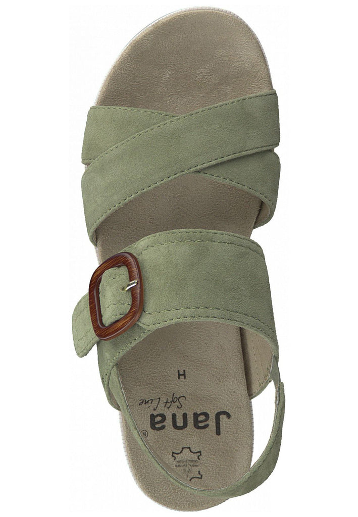 Jana Sandalen Leder Oliv