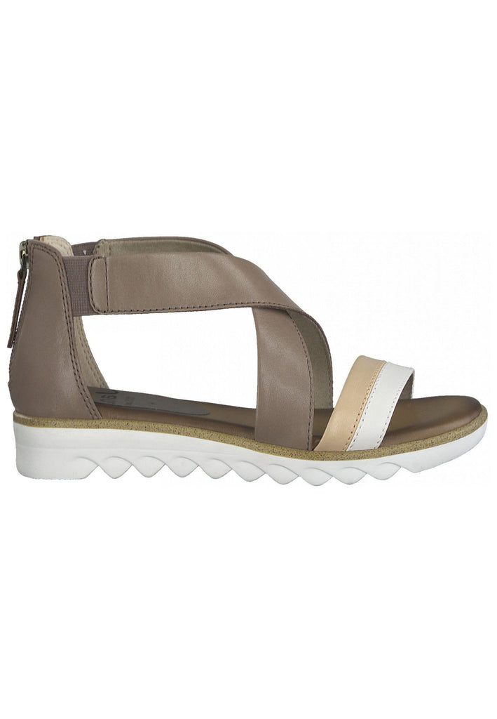 Jana Sandalen Leder Taupe