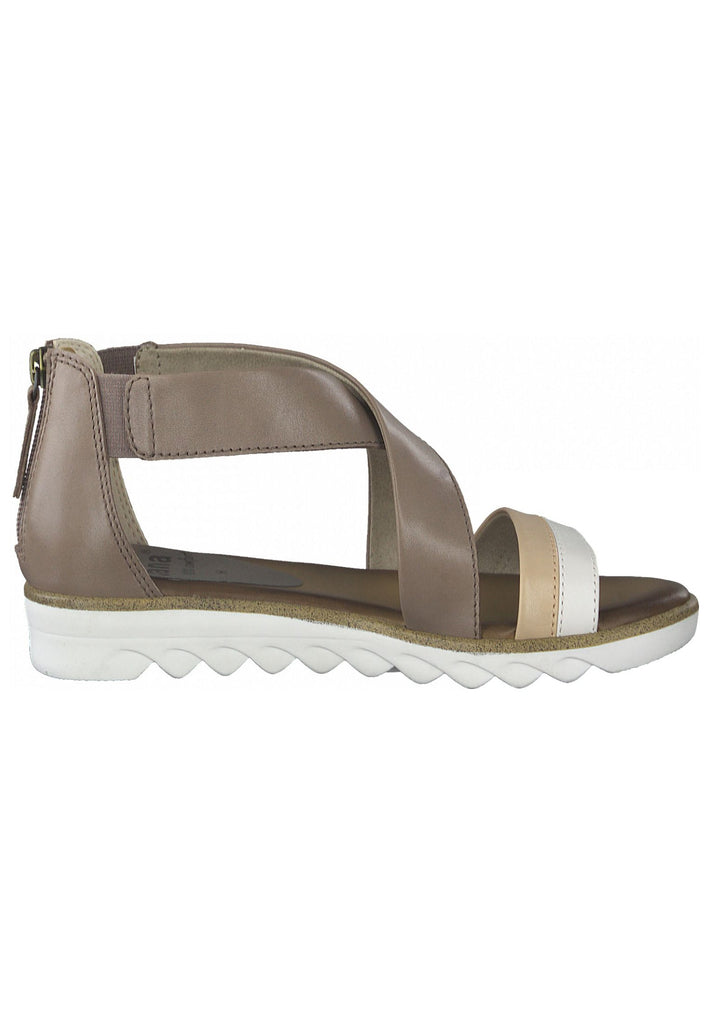 Jana Sandalen Leder Taupe