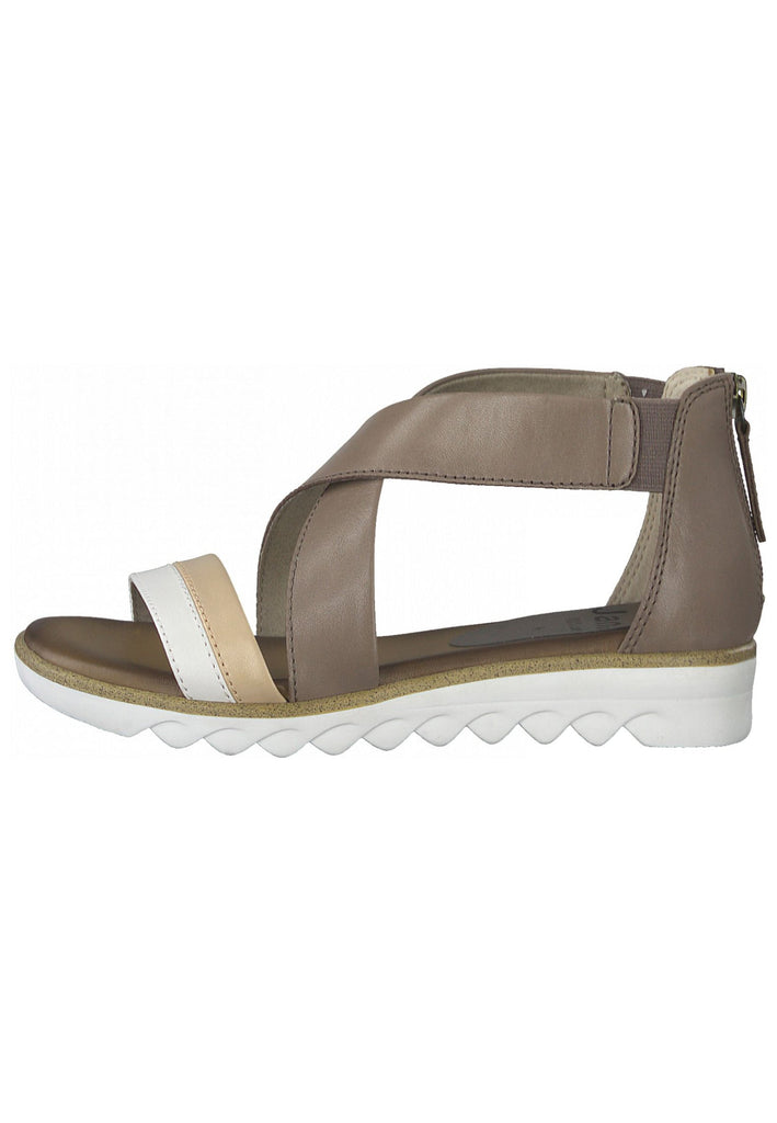 Jana Sandalen Leder Taupe