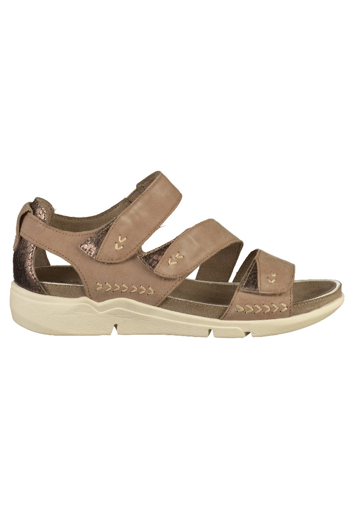 Jana Sandalen Leder Taupe