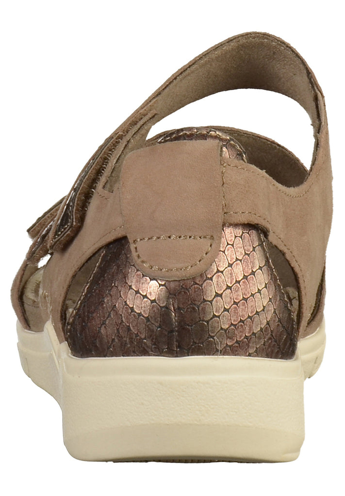 Jana Sandalen Leder Taupe