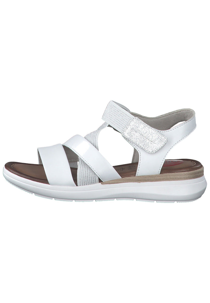Jana Sandalen Leder Weiß