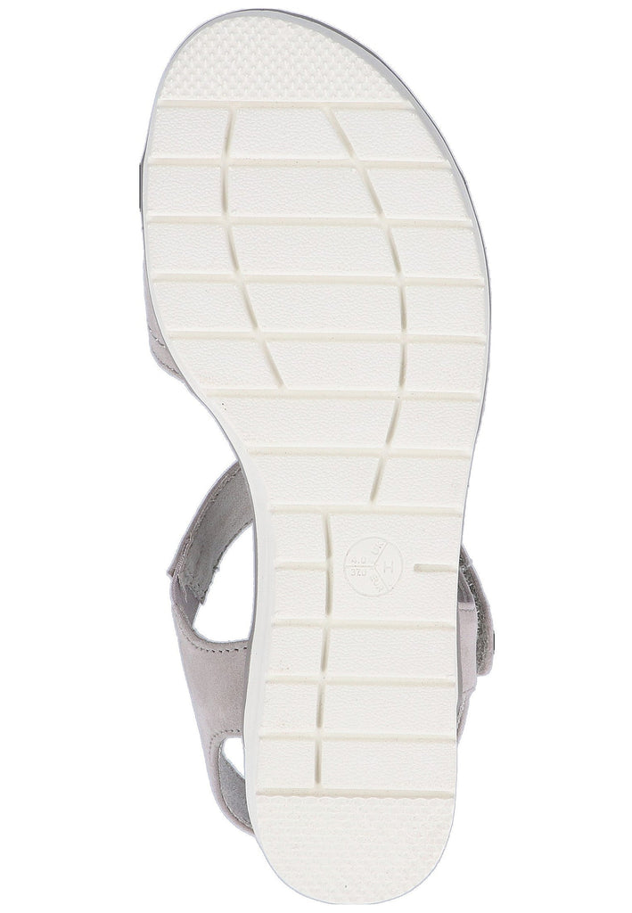 Jana Sandalen Nubukleder Hellgrau