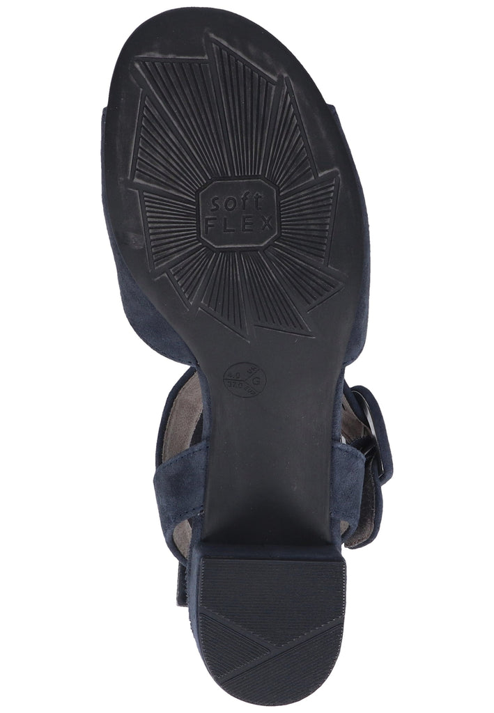 Jana Sandalen Veloursleder Navy