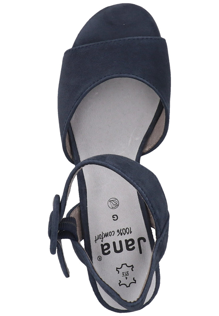 Jana Sandalen Veloursleder Navy