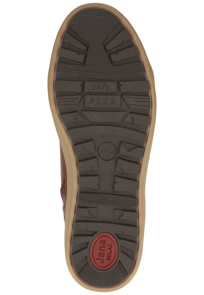 Jana Sneaker Leder Cognac