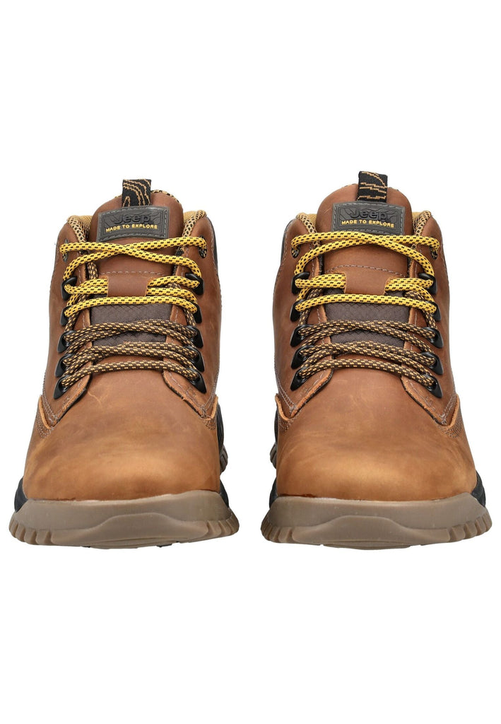 JEEP Sneaker Leder/Textil Dunkelbraun