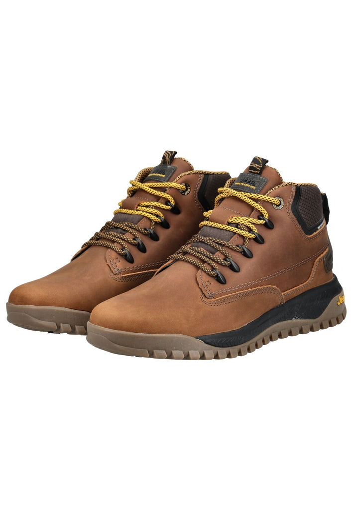 JEEP Sneaker Leder/Textil Dunkelbraun