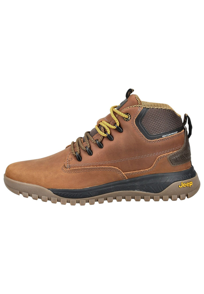 JEEP Sneaker Leder/Textil Dunkelbraun