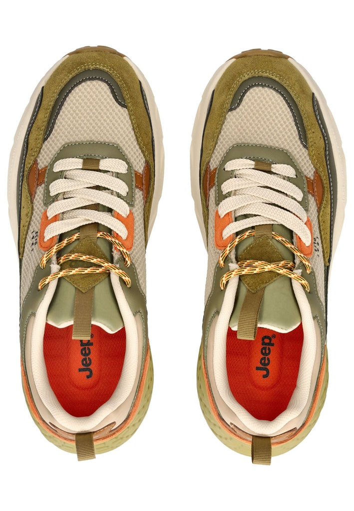JEEP Sneaker Lederimitat/Textil Khaki