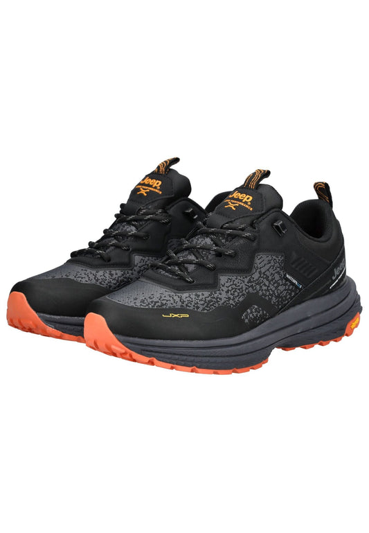 JEEP Sneaker Lederimitat/Textil Schwarz Kombi