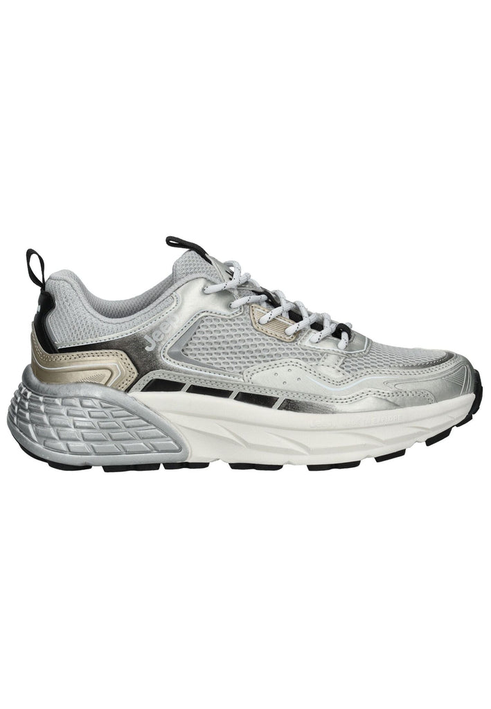 JEEP Sneaker Lederimitat/Textil Silber