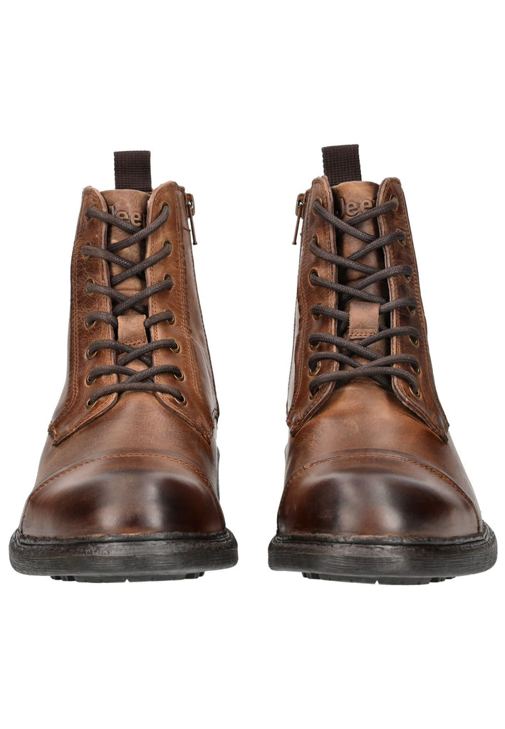 JEEP Stiefelette Leder Cognac
