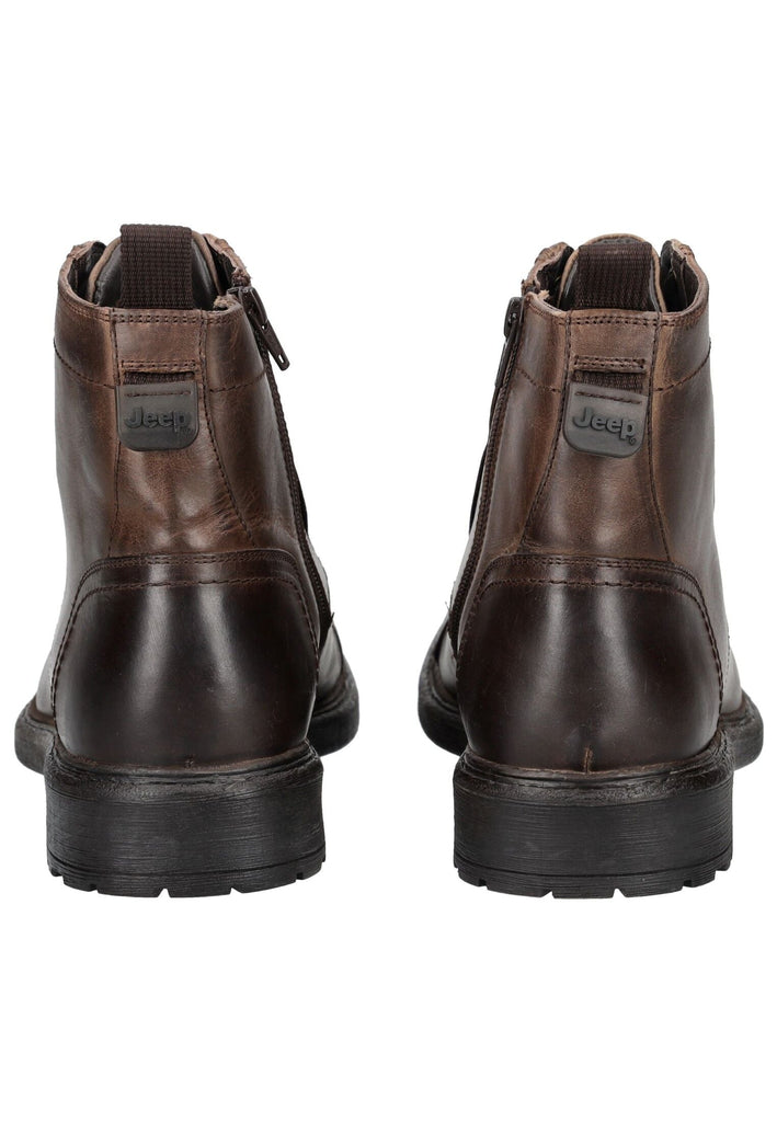 JEEP Stiefelette Leder Dunkelbraun
