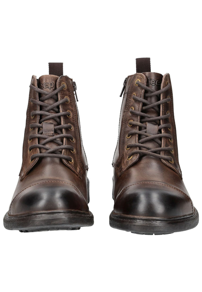 JEEP Stiefelette Leder Dunkelbraun