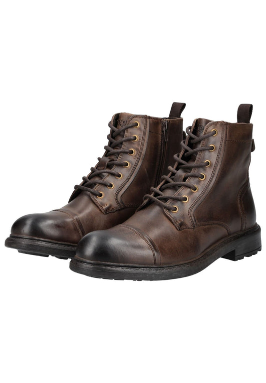 JEEP Stiefelette Leder Dunkelbraun
