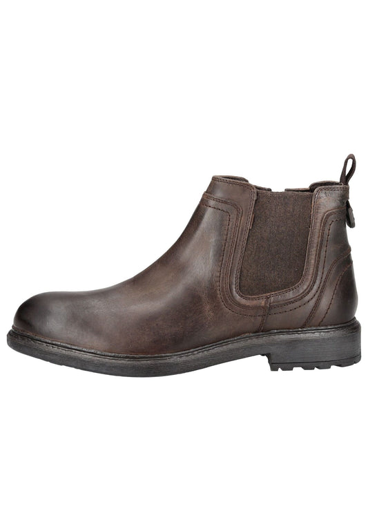 JEEP Stiefelette Leder/Textil Dunkelbraun