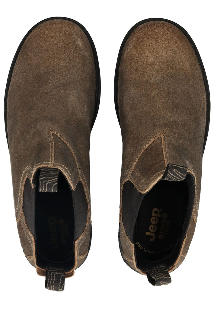 JEEP Stiefelette Leder/Textil Taupe