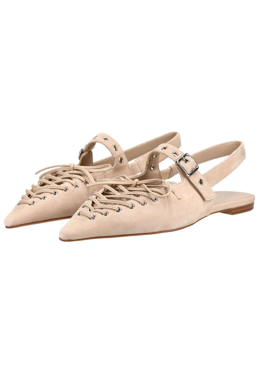 Jeffrey Campbell Ballerinas Leder Beige