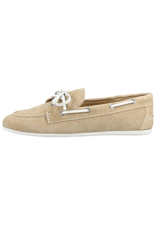 Jeffrey Campbell Halbschuhe Veloursleder Beige/Weiß