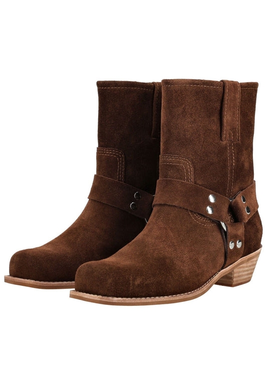 Jeffrey Campbell Stiefelette Veloursleder Dunkelbraun
