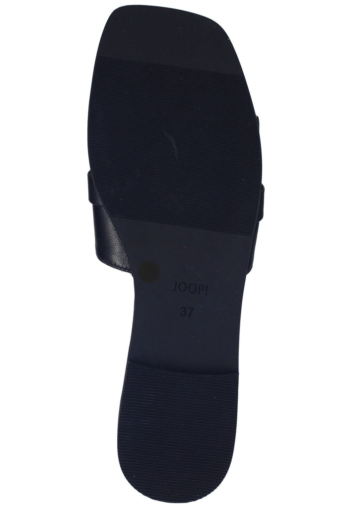 JOOP! Pantoletten Leder Schwarz/Silber