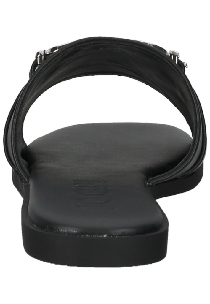 JOOP! Pantoletten Leder Schwarz/Silber