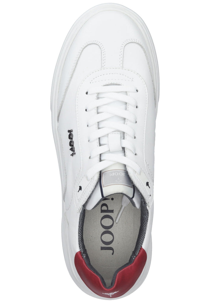 Sneaker JOOP! Sneaker Leder/Textil Rot/Weiß