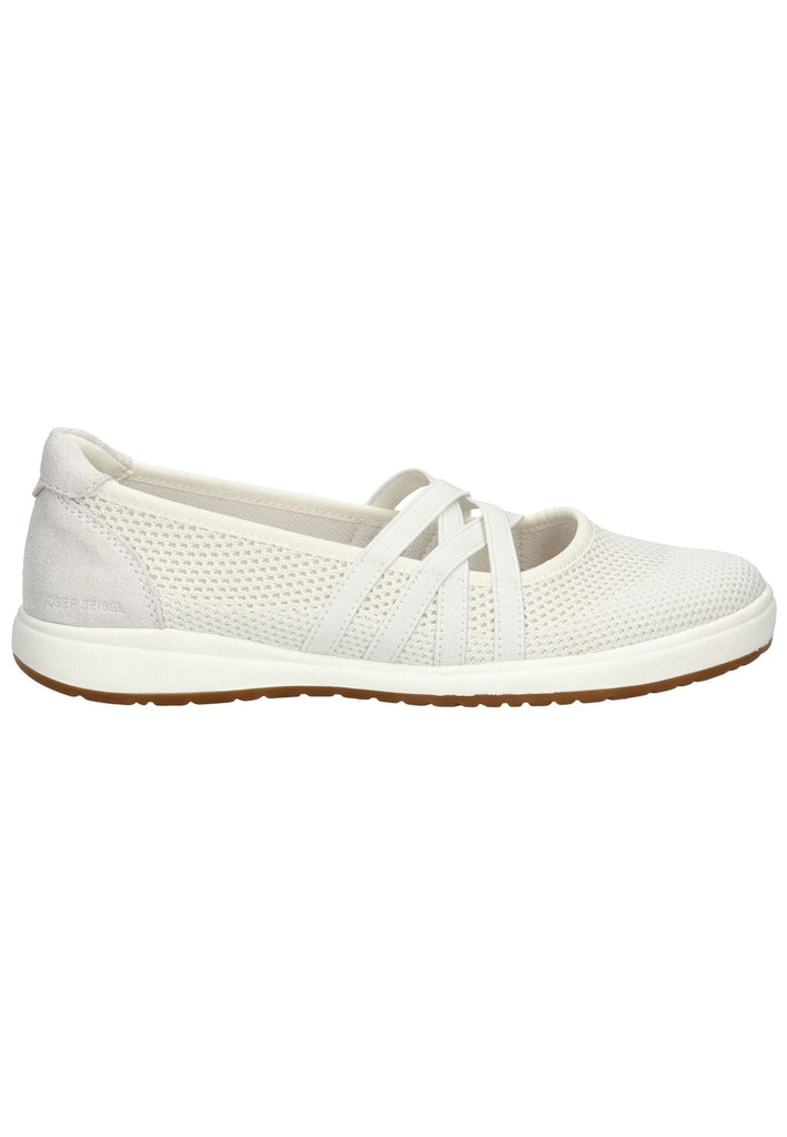 Josef Seibel Ballerinas Leder/Textil Weiß