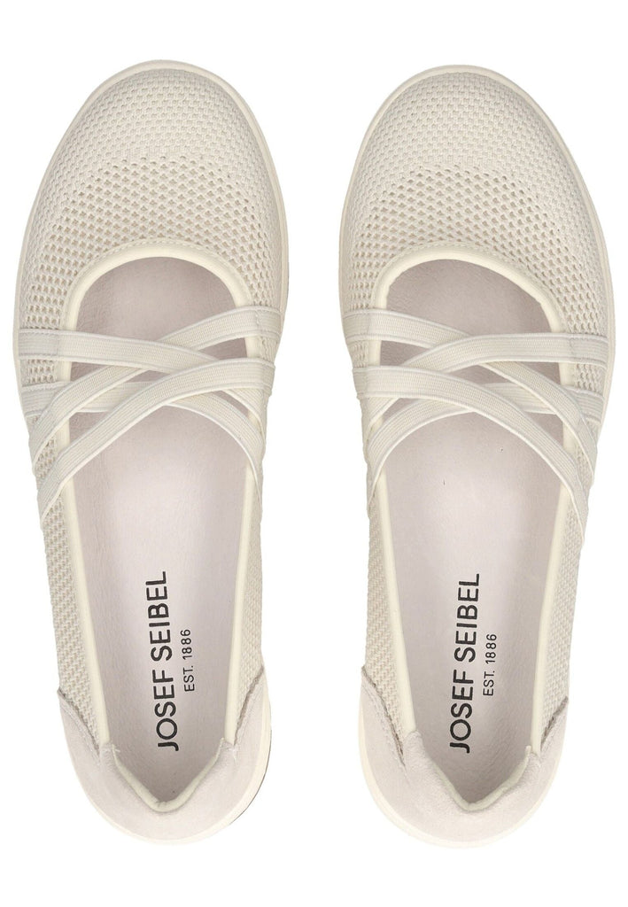 Josef Seibel Ballerinas Leder/Textil Weiß
