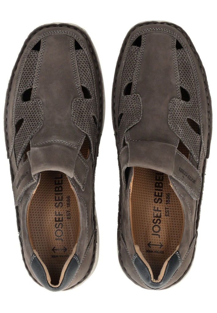 Josef Seibel Halbschuhe Leder Grau