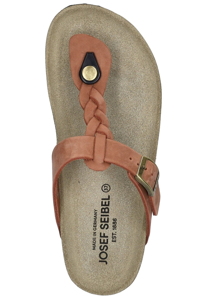 Josef Seibel Pantoletten Nubukleder Rot