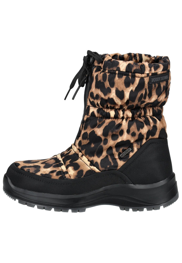 Josef Seibel Stiefel Lederimitat/Textil Leopard Warmfutter