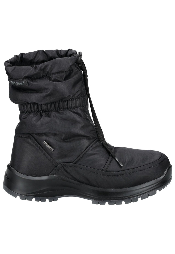 Josef Seibel Stiefel Lederimitat/Textil Schwarz Warmfutter