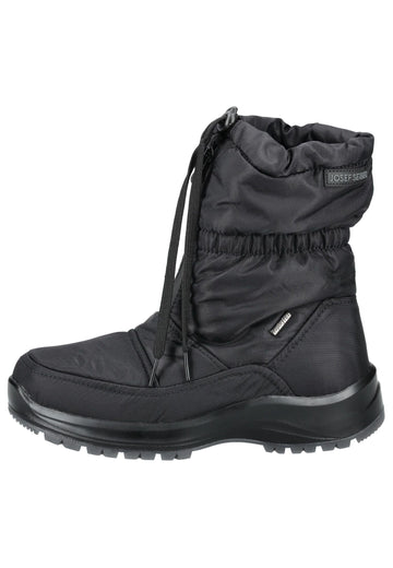 Josef Seibel Stiefel Lederimitat/Textil Schwarz Warmfutter