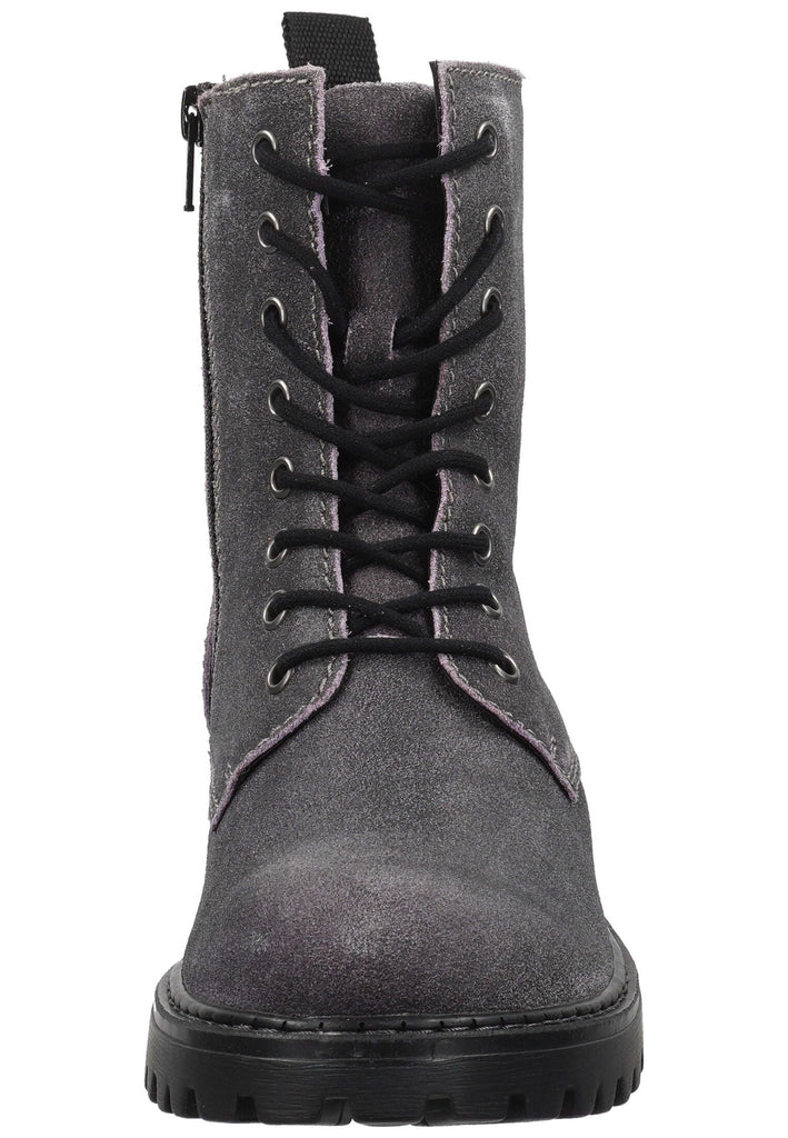 Josef Seibel Stiefelette Leder Grau/Lila Warmfutter