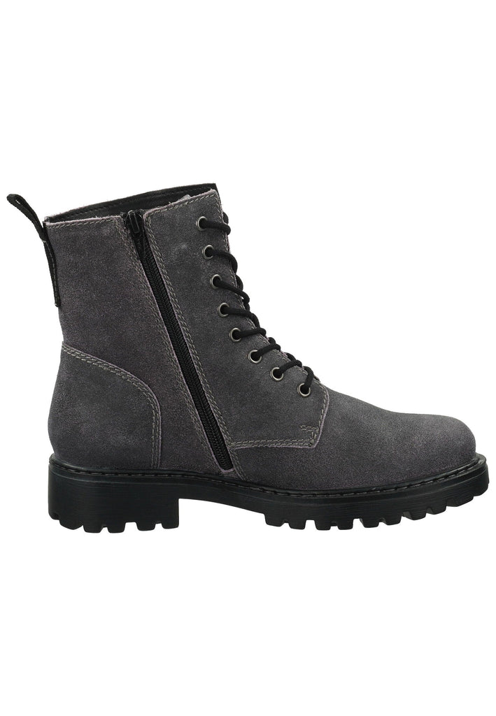 Josef Seibel Stiefelette Leder Grau/Lila Warmfutter