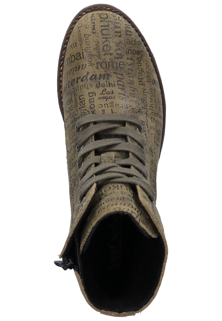 Josef Seibel Stiefelette Leder Oliv