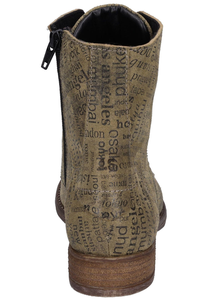 Josef Seibel Stiefelette Leder Oliv