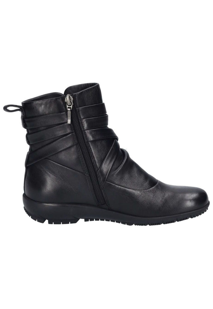 Josef Seibel Stiefelette Leder Schwarz Warmfutter