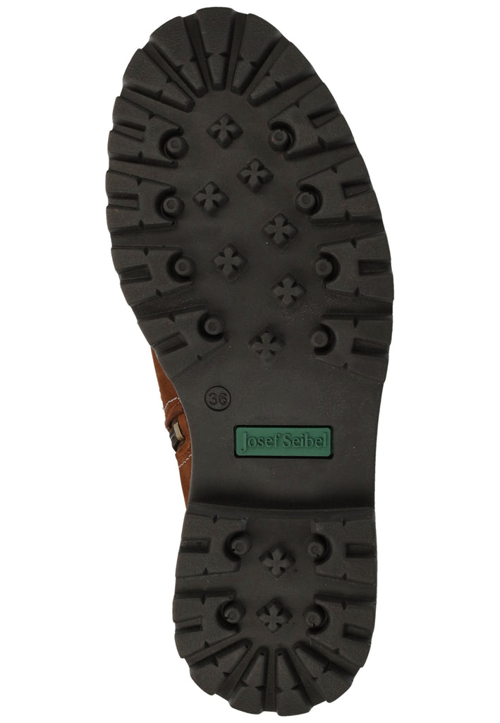 Josef Seibel Stiefelette Leder/Textil Braun/Grau