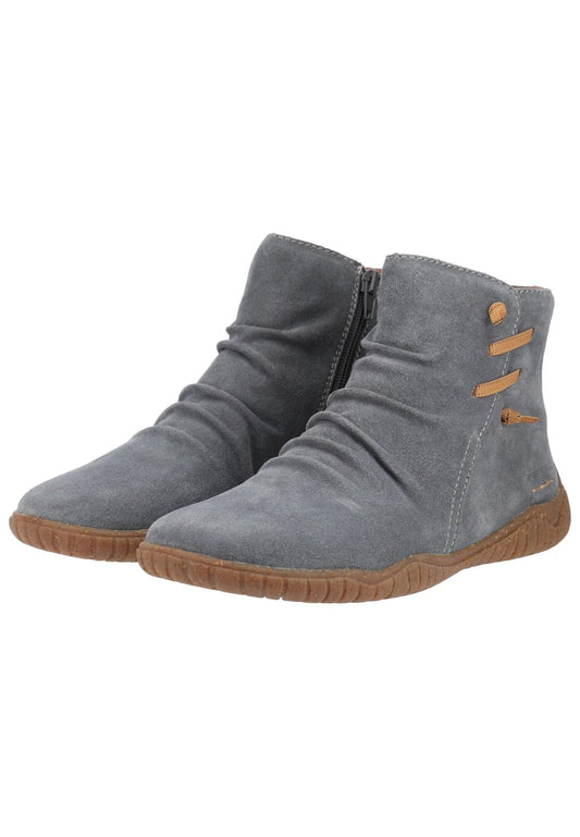 Josef Seibel Stiefelette Veloursleder Asphalt