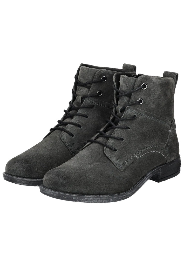 Josef Seibel Stiefelette Veloursleder Dunkelgrau