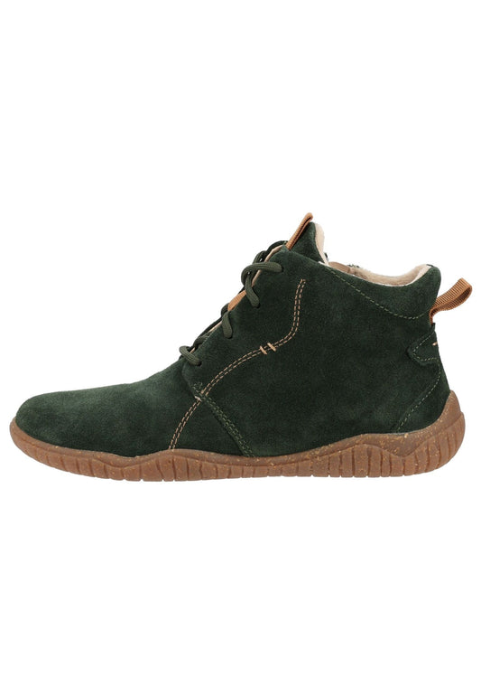 Josef Seibel Stiefelette Veloursleder Dunkelgrün Warmfutter