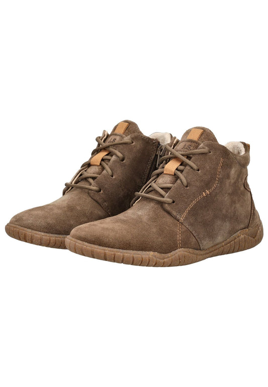 Josef Seibel Stiefelette Veloursleder Taupe Warmfutter