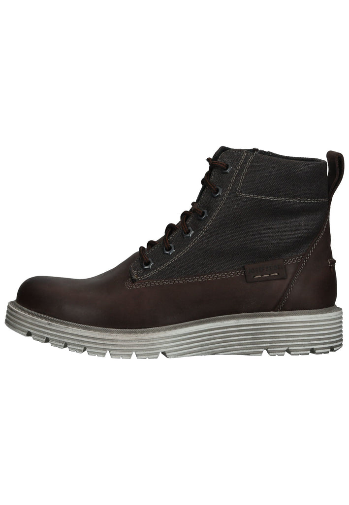 Stiefeletten Josef Seibel Stiefelette Leder/Textil Braun Warmfutter