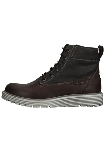 Stiefeletten Josef Seibel Stiefelette Leder/Textil Braun Warmfutter