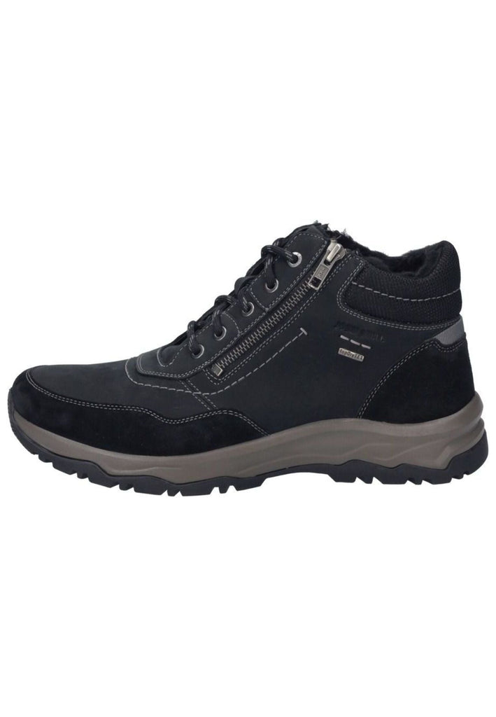 Stiefeletten Josef Seibel Stiefelette Veloursleder Schwarz