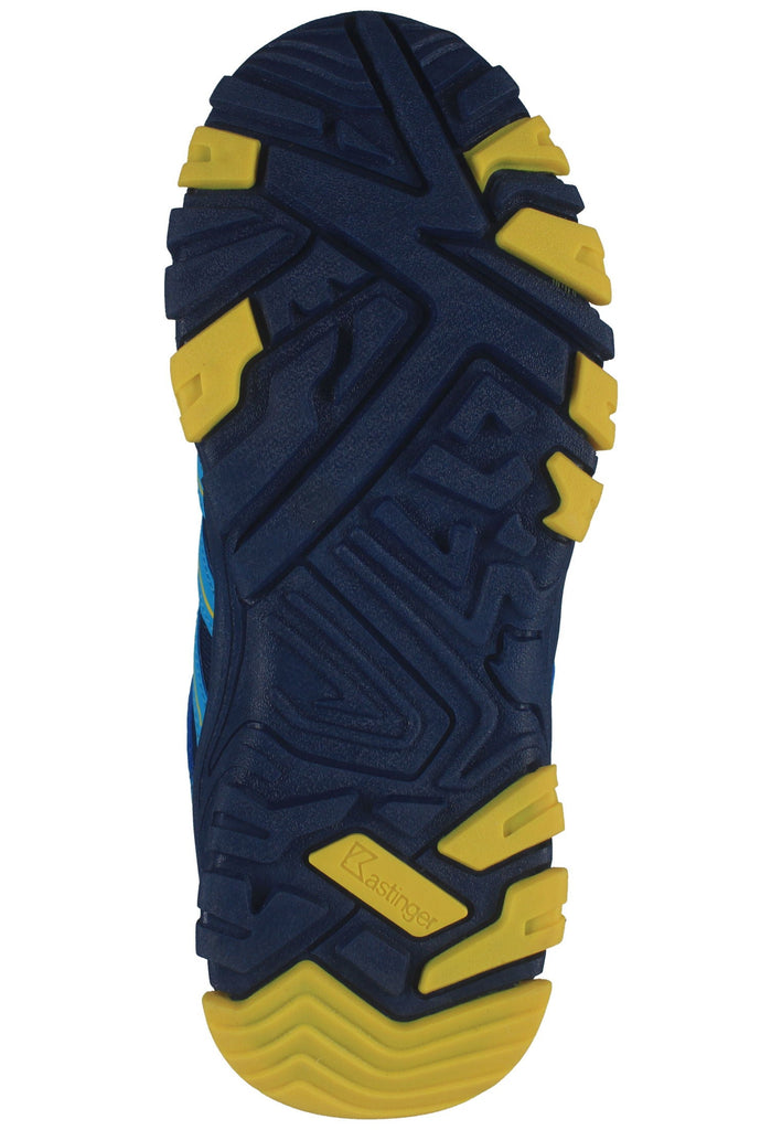 Kastinger Wanderschuhe Lederimitat Blau/Gelb